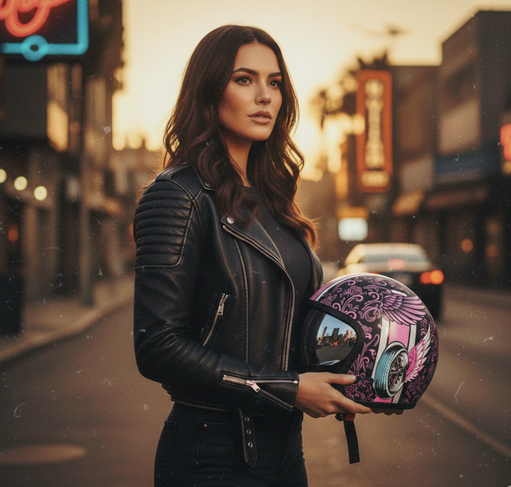 Helmet V8 Lethal Angel Pink