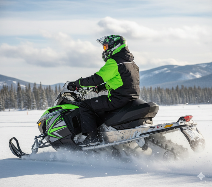 Helmet V-STAR ELECTRIC SNOWMOBILE Evolution Blue Yellow
