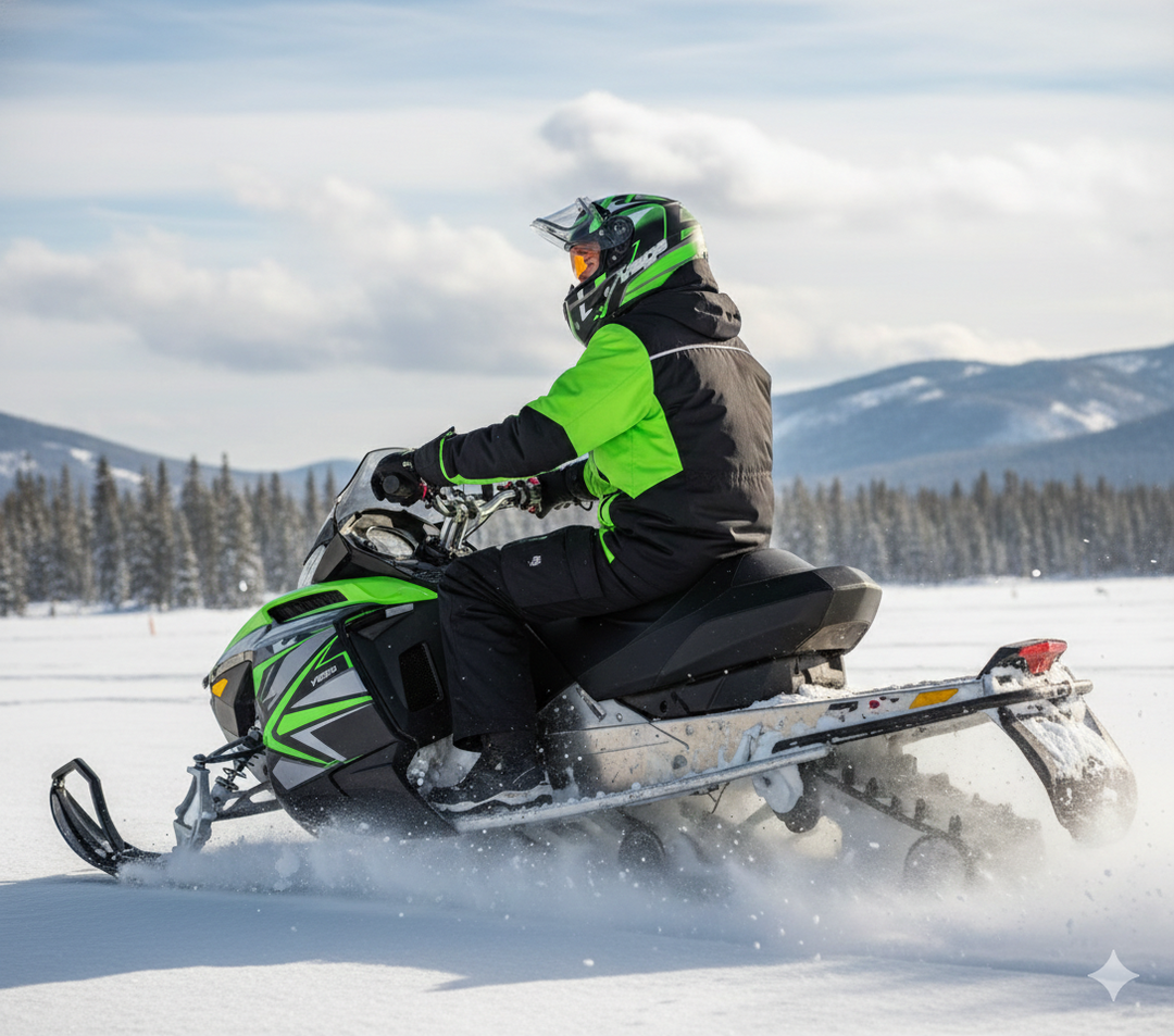 Helmet V-STAR ELECTRIC SNOWMOBILE Matte Black