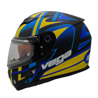 Helmet V-STAR ELECTRIC SNOWMOBILE Evolution Blue Yellow