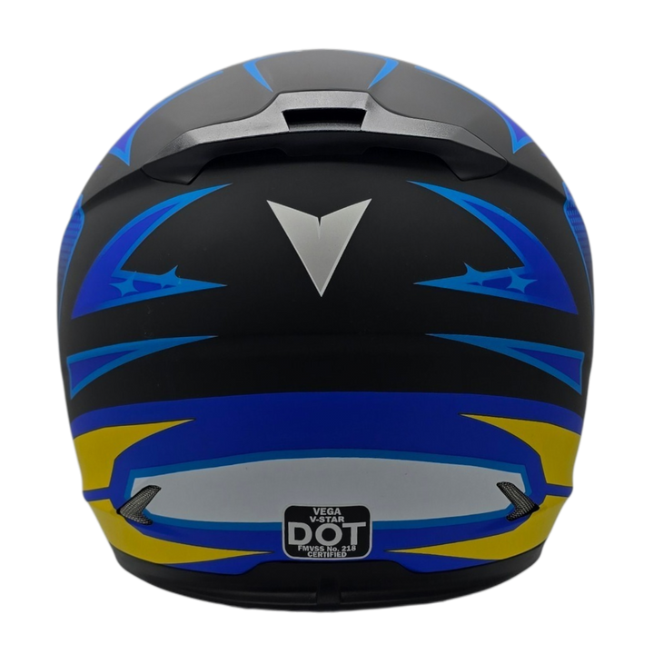 Helmet V-STAR ELECTRIC SNOWMOBILE Evolution Blue Yellow