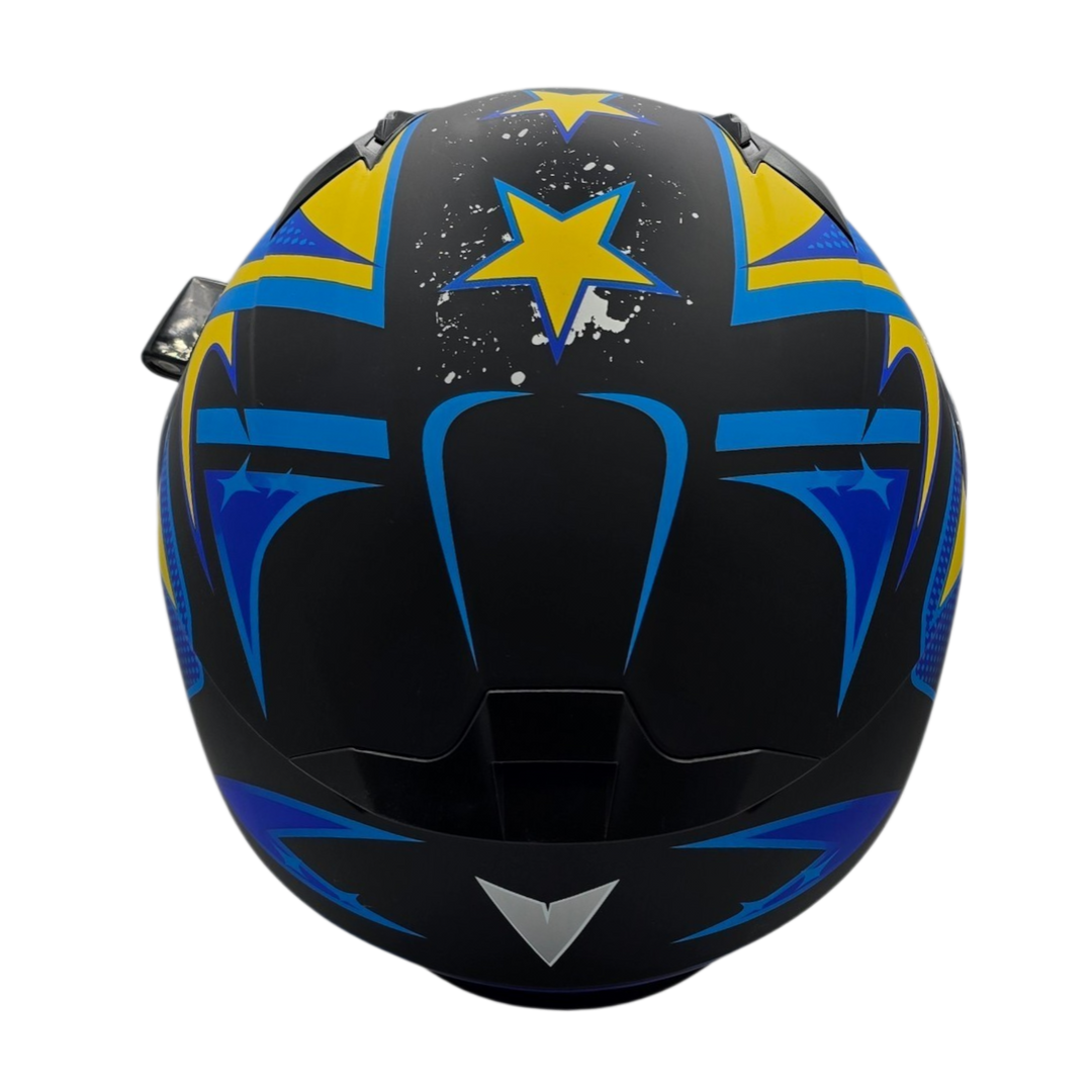 Helmet V-STAR ELECTRIC SNOWMOBILE Evolution Blue Yellow