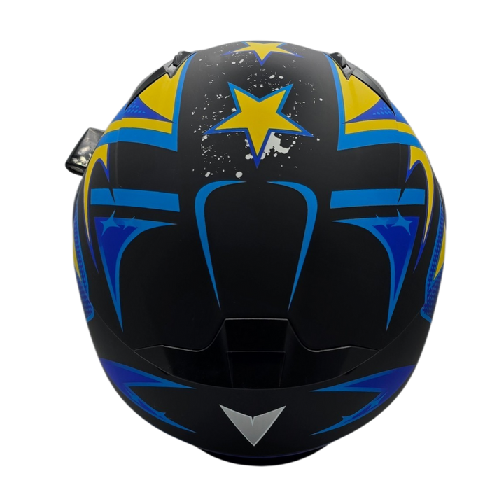 Helmet V-STAR ELECTRIC SNOWMOBILE Evolution Blue Yellow