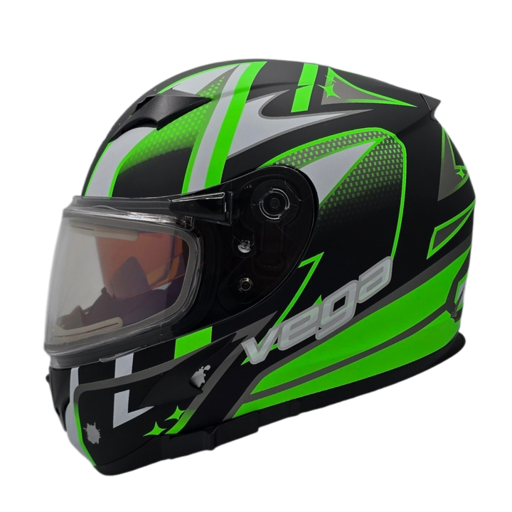 Helmet V-STAR ELECTRIC SNOWMOBILE Evolution Green