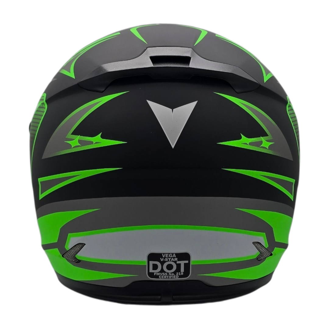 Helmet V-STAR ELECTRIC SNOWMOBILE Evolution Green