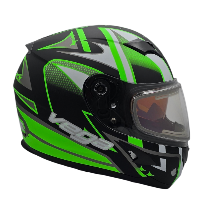 Helmet V-STAR ELECTRIC SNOWMOBILE Evolution Green