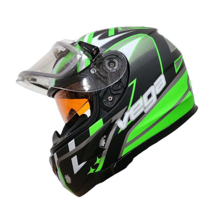 Helmet V-STAR ELECTRIC SNOWMOBILE Evolution Green